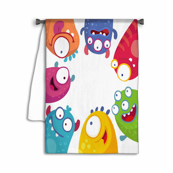 Cartoon Monsters Towel