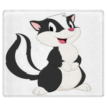 Cartoon Skunk Area Rug
