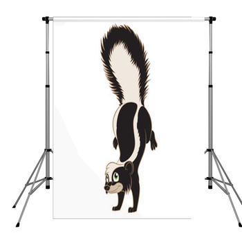Cartoon Skunk Pole Pocket Backdrop