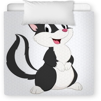 Cartoon Skunk Toddler Comforter