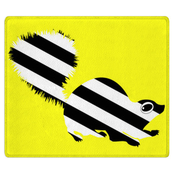 Cartoon Striped Skunk Area Rug