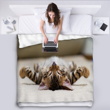 Cat Fleece Blanket