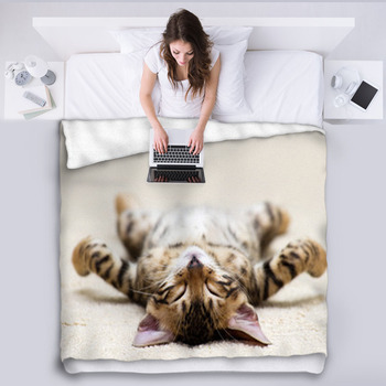 Cat Fleece Blanket