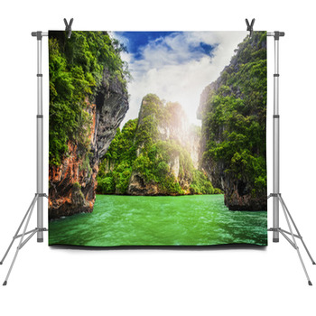 Cave Rocks On Railay Beach Fleece Backdrop