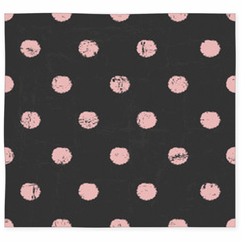 Chalkboard Polka Dots Pattern Custom Size Floor Mat