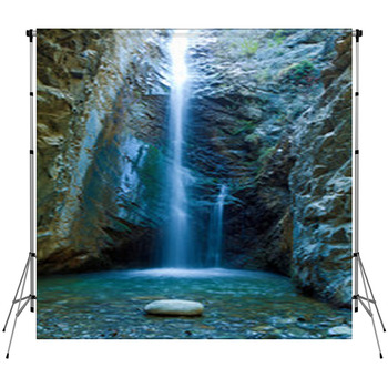 Chantara Waterfalls In Trodos Custom Size Backdrop