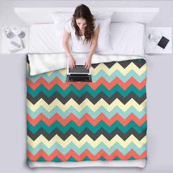 Chevron fleece on sale blanket