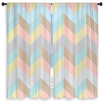 Chevron Window Curtains