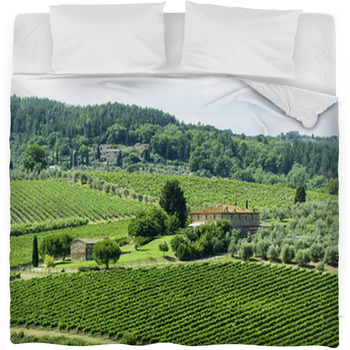 Chianti, Tuscany Fleece Bed Blanket