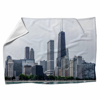 Chicago Skyline Fleece Blanket