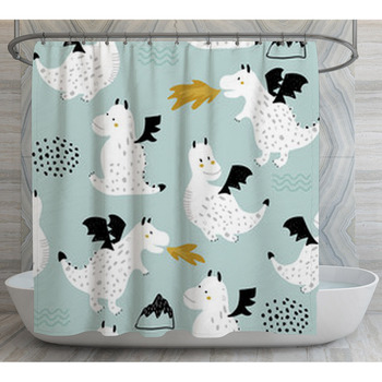 Childish Seamless Pattern With Cute Shower Curtain