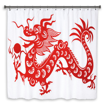 Chinese Dragon. Symbol Of The 2012 Year Shower Curtain