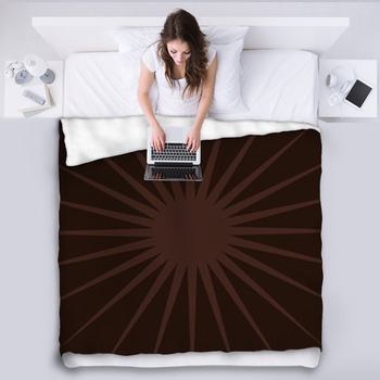 Chocolate And Coffee Background Fleece Blanket