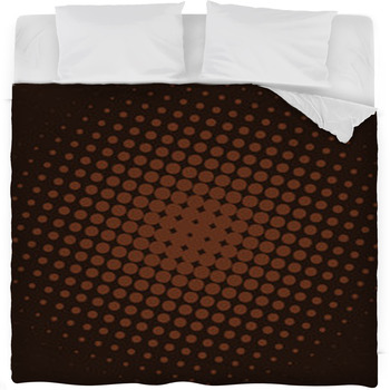 Chocolate And Coffee Dots Fleece Bed Blanket