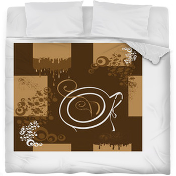 Chocolate Seamless Pattern Fleece Bed Blanket