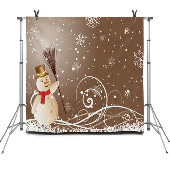 Christmas Background Fleece Backdrop