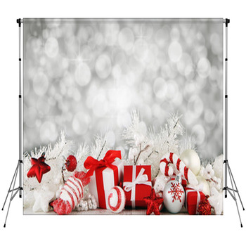 Christmas Background Fleece Backdrop