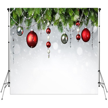 Christmas Background Fleece Backdrop
