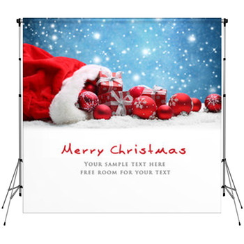 Christmas Decoration Fleece Backdrop