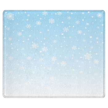 Christmas Frozen Background With Snowflakes Area Rug
