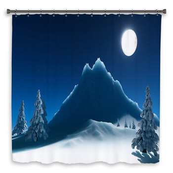 Christmas Night Custom Size Shower Curtain