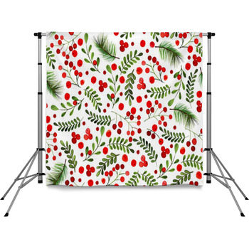 Christmas Texture Modern Classic Pole Pocket Backdrop