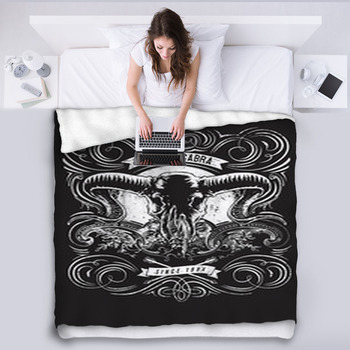 Chupacabra Skull Fleece Blanket