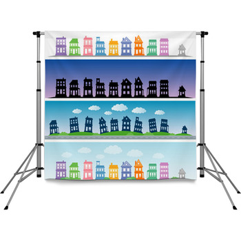 City Pole Pocket Backdrop