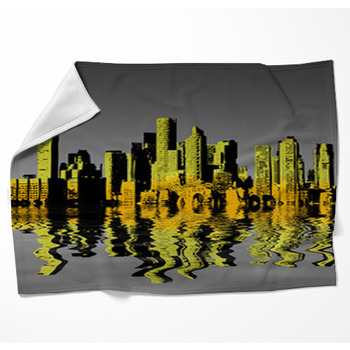 City Reflection Woven Throw Blanket