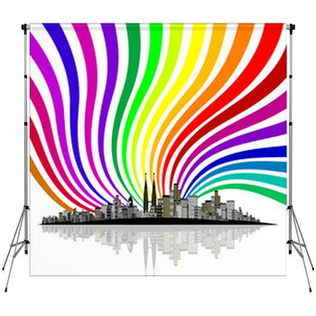 City Vector Fleece Backdrop