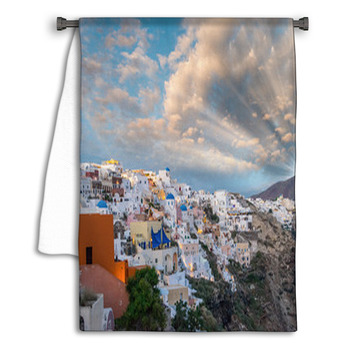Classic Architecture Of Greek Island Towel