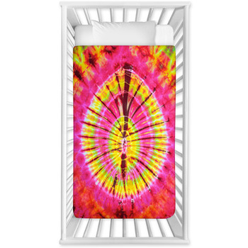 tie dye crib bedding