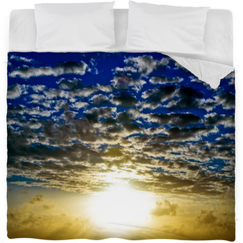 Clouds Fleece Bed Blanket