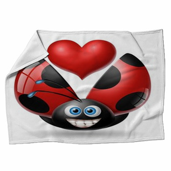 Coccinella Cuore Fleece Blanket