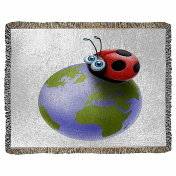 Coccinella Mondo Woven Throw Blanket