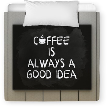Coffee Is Always A Good Idea On Toddler Duvet