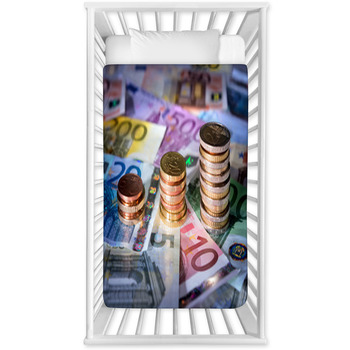 Coins Chart On Euro Banknotes?? Baby Crib Comforter