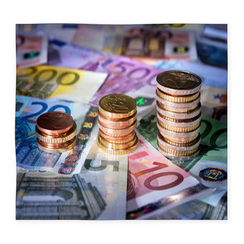 Coins Chart On Euro Banknotes?? Custom Size Floor Mat
