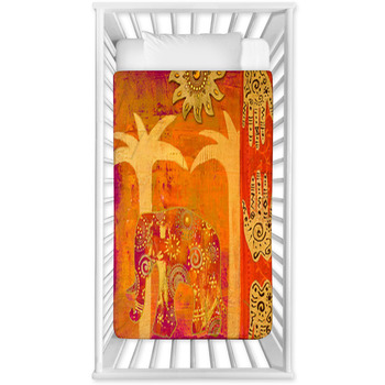 Collage Mit Elefant Baby Crib Comforter
