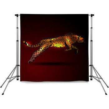 Color Vector Illustration Of A Pole Pocket Backdrop