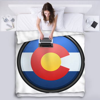Colorado Button Fleece Blanket