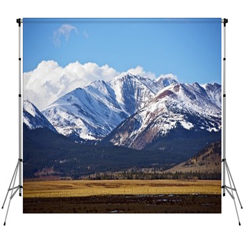 Colorado Mountains Fleece Backdrop