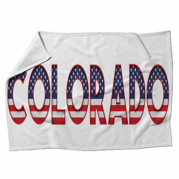 Colorado Usa State Made From Starts And Fleece Blanket
