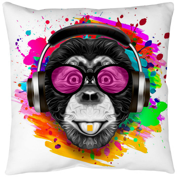 Gorilla Artwork - Animal Art Monkey Zoo Gorilla Throw Pillow