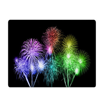 Colorful Fireworks Over Sky Bath Mat