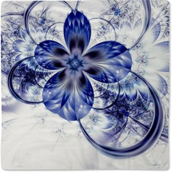 Colorful Fractal Flower Pattern Baby Blanket