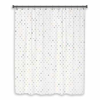 Colorful Polka Dot Pattern. Custom Size Shower Curtain