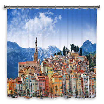 Colors Of Souther Europe  Menton  Shower Curtain