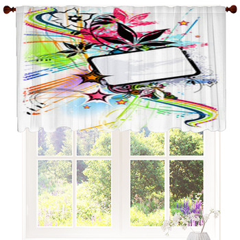 Colour Burst Frame Custom Size Valance