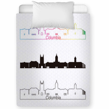 Columbia Skyline Linear Style With Toddler Comforter